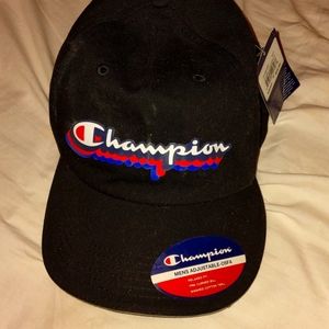 Black Champion baseball cap
